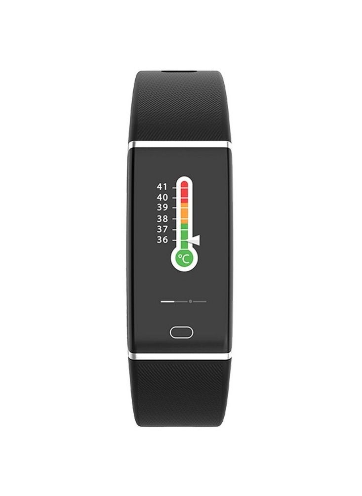 MyKronoz - MyKronoz ZeTrack+ Slim and Full-Featured Activity Tracker with Body Temperature Monitor - Black - Image 1
