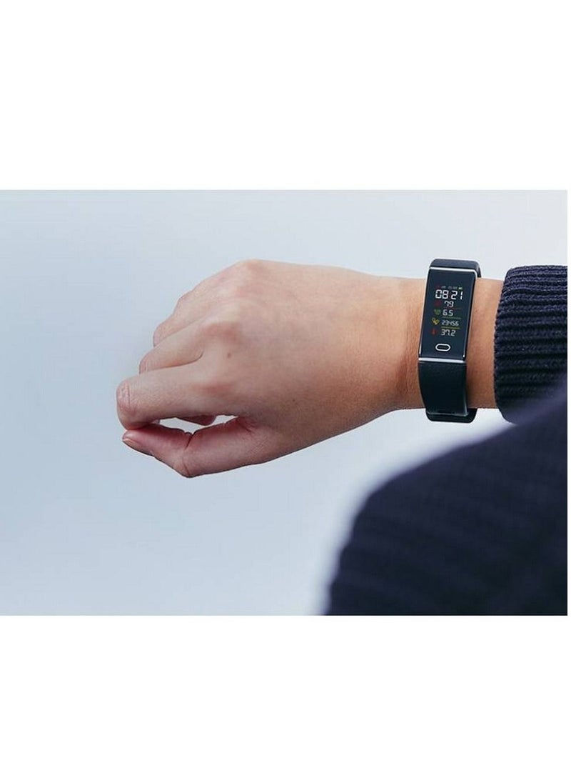 MyKronoz - MyKronoz ZeTrack+ Slim and Full-Featured Activity Tracker with Body Temperature Monitor - Black - Image 1