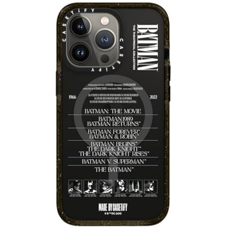 Casetify Impact iPhone 13 Pro Case 【Batman Co-Lab / 4X Military Grade Drop Tested / 8.2ft Drop Protection/Compatible with Magsafe】 - A Hero Can be Anyone - Clear Black - Image 2