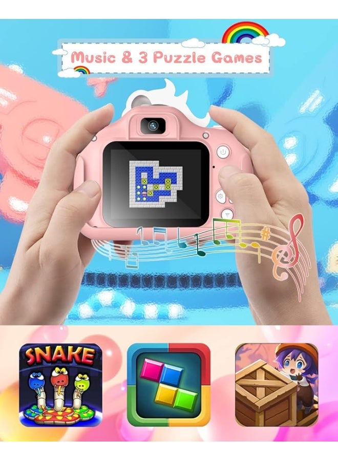 Gofunly Kids Camera for 3-8 Years Old Toddlers Childrens Boys Girls Selfie Camera 20.0 MP HD 1080P IPS Screen Dual Digital Toy Camera for Kids Christmas Birthday Gifts - Image 3