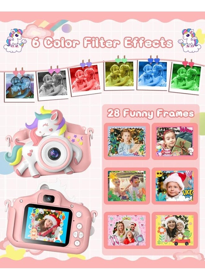 Gofunly Kids Camera for 3-8 Years Old Toddlers Childrens Boys Girls Selfie Camera 20.0 MP HD 1080P IPS Screen Dual Digital Toy Camera for Kids Christmas Birthday Gifts - Image 2
