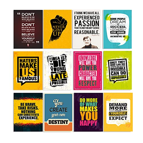PAPER PLANE DESIGN Posters For Room Decoration Set Of 12, A4 size (29 x 21 cm) (A) - Image 1