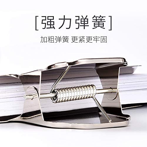 GOLD LEAF Extra Large Bulldog Clips Silver Metal Easel Clips Paper Clamps Holder for Drawing Board Clipboard,100mm,Pack of 6 - Image 4