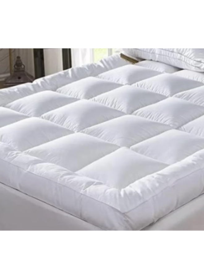 Hotel-style mattress cover, 100% cotton fabric, 14 cm thick, suitable for a 100 x 200 cm - Image 4