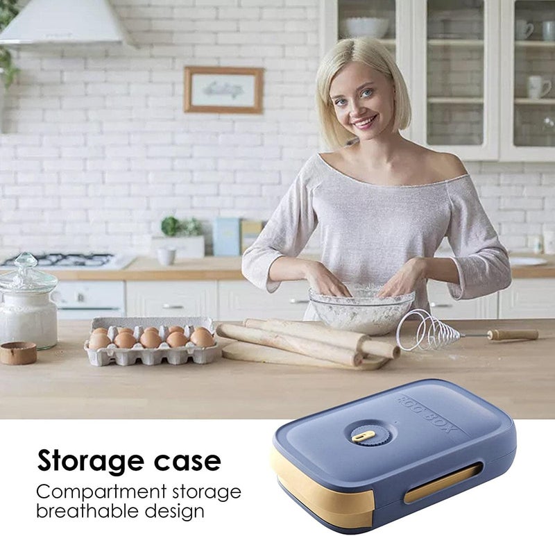 TGOPIT Drawer Type Egg Storage Box Egg ContainerAuto Scrolling Egg Storage Holder Environmental ProtectionFor Storing Eggs In Cupboards And FridgeCan Hold To 1821 EggsBlue - Image 3