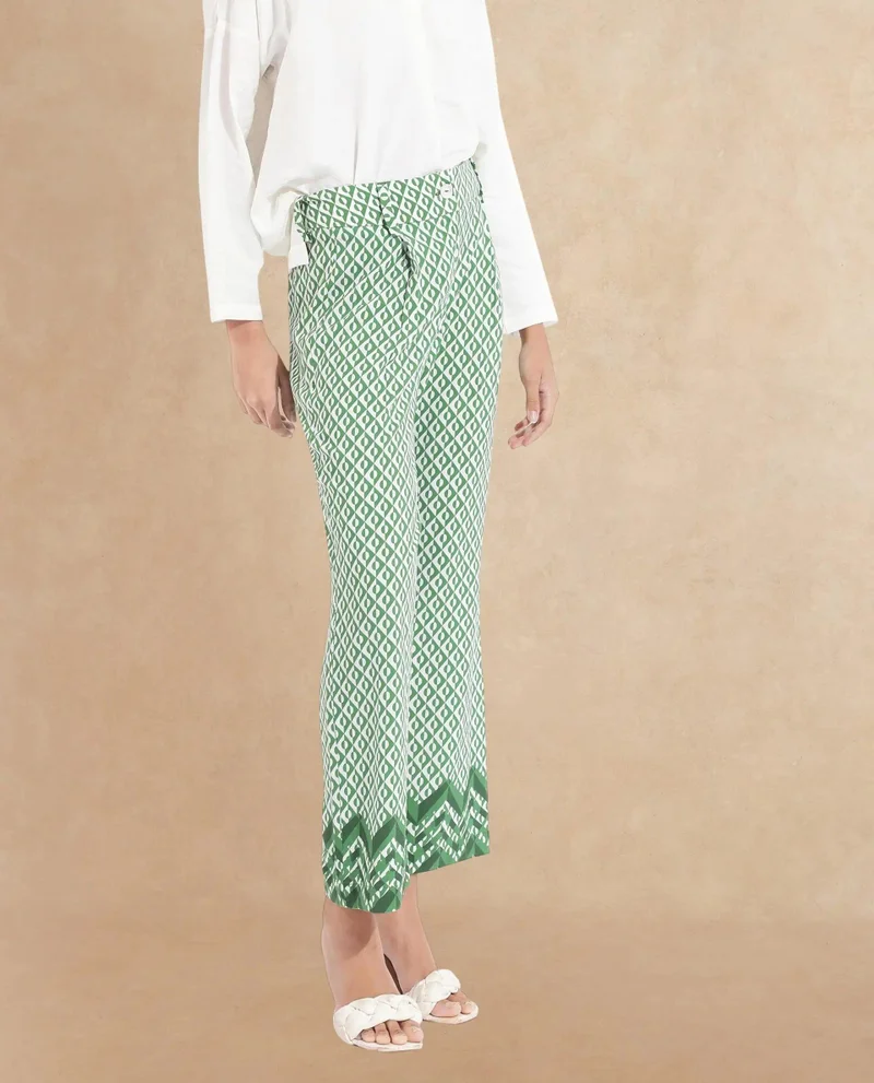 Rareism Women's Geometric Polka Printed Pants