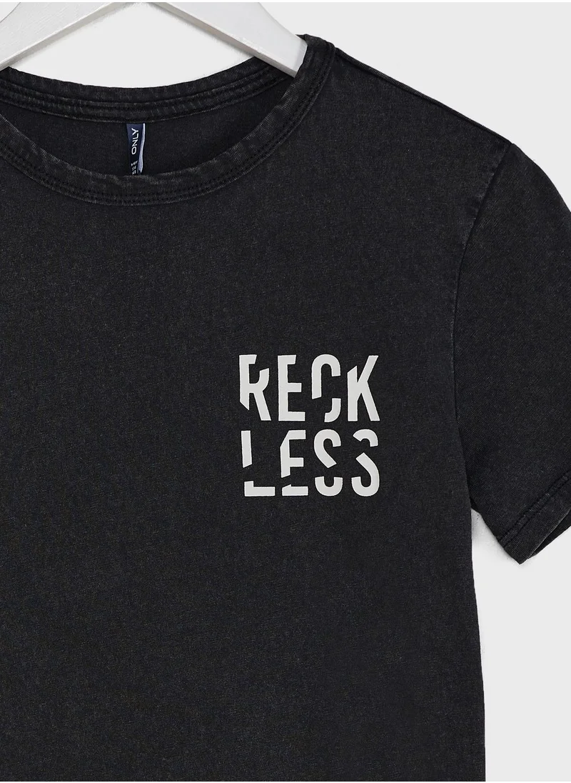 ONLY Kids Slogan T-Shirt