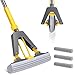 Masthome Sponge MopMasthome Roller Sponge MopEasy Self Squeeze Mop and Stainless Steel HandlePVA Mops with 3 Absorbent Mop Refills for Home Use Tile Floor Bathroom Cleaning - Image 1