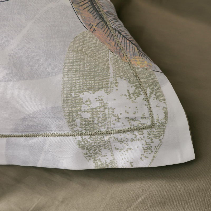 OAITE Duvet Cover Set King Size Floral Pattern 500 Thread Count Ultra Soft 100% Cotton Duvet Cover Sets 3-PC, Breathable Duvet Cover with Zipper Closure & Corner Ties - Image 5