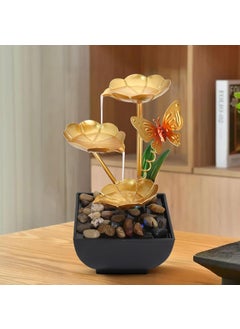 LUXE LIVING LUXE LIVING Indoor Tabletop Water Fountain Home Dcor Soothing Sound Machine Automatic Pump Deep Basin Natural River Rocks Indoor Zen Relaxation for Office Living Room Bedroom or Office  - Image 1