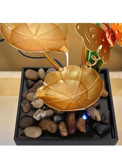 LUXE LIVING LUXE LIVING Indoor Tabletop Water Fountain Home Dcor Soothing Sound Machine Automatic Pump Deep Basin Natural River Rocks Indoor Zen Relaxation for Office Living Room Bedroom or Office  - Image 5