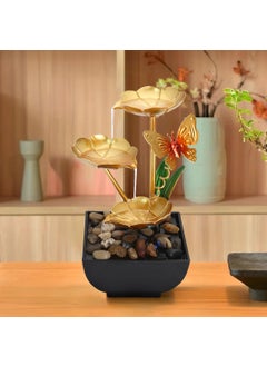 LUXE LIVING LUXE LIVING Indoor Tabletop Water Fountain Home Dcor Soothing Sound Machine Automatic Pump Deep Basin Natural River Rocks Indoor Zen Relaxation for Office Living Room Bedroom or Office  - Image 3