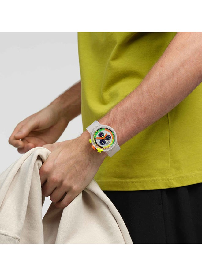 Swatch ساعة يونيكس بلاستيكية كوارتز نيون جيلي - Image 5