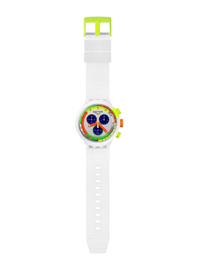 Swatch ساعة يونيكس بلاستيكية كوارتز نيون جيلي - Image 3