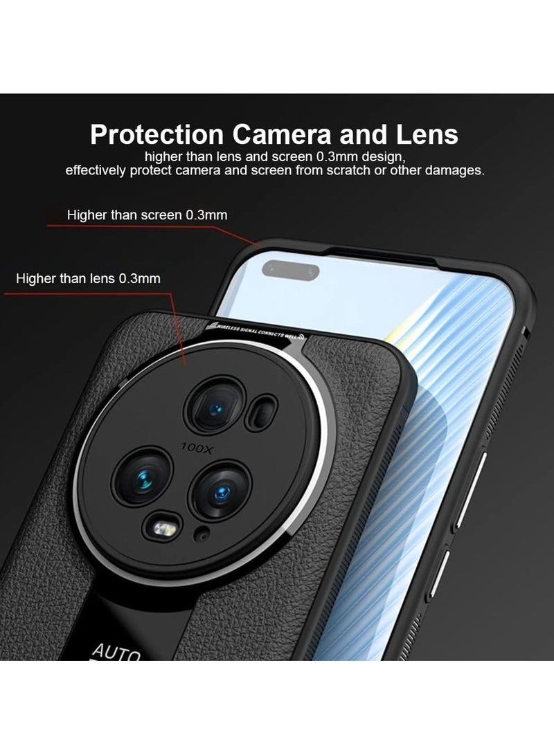 General Case Compatible with Honor Magic 6 Pro, Luxury Litchi Veins Silicone Phone Case Soft TPU Full Protection Cover for Honor Magic 6 Pro  - Image 5