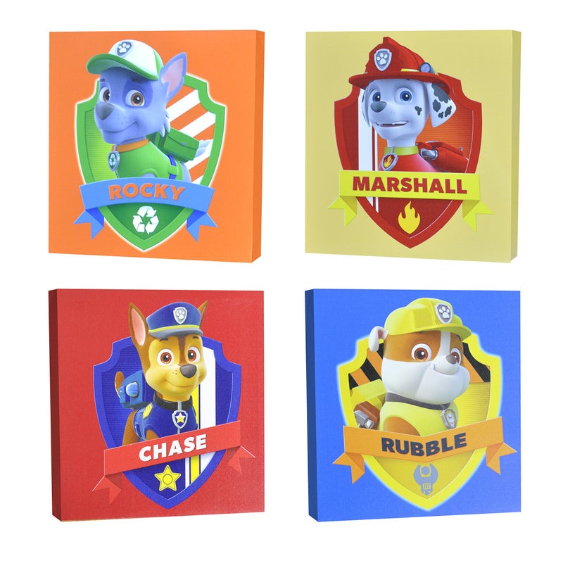Idea Nuova Nickelodeon Paw Patrol Square Canvas Wall Art 11" Toy (Pack of 4) - Image 4
