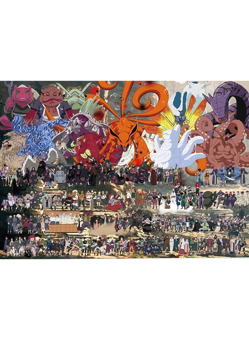 Naruto Anime Jigsaw Puzzle 1000 Pieces, Colorful Fantasy Art Puzzle for Family & Teens, Challenging Adult Puzzle Game for Home Decoration and Relaxation - Image 1