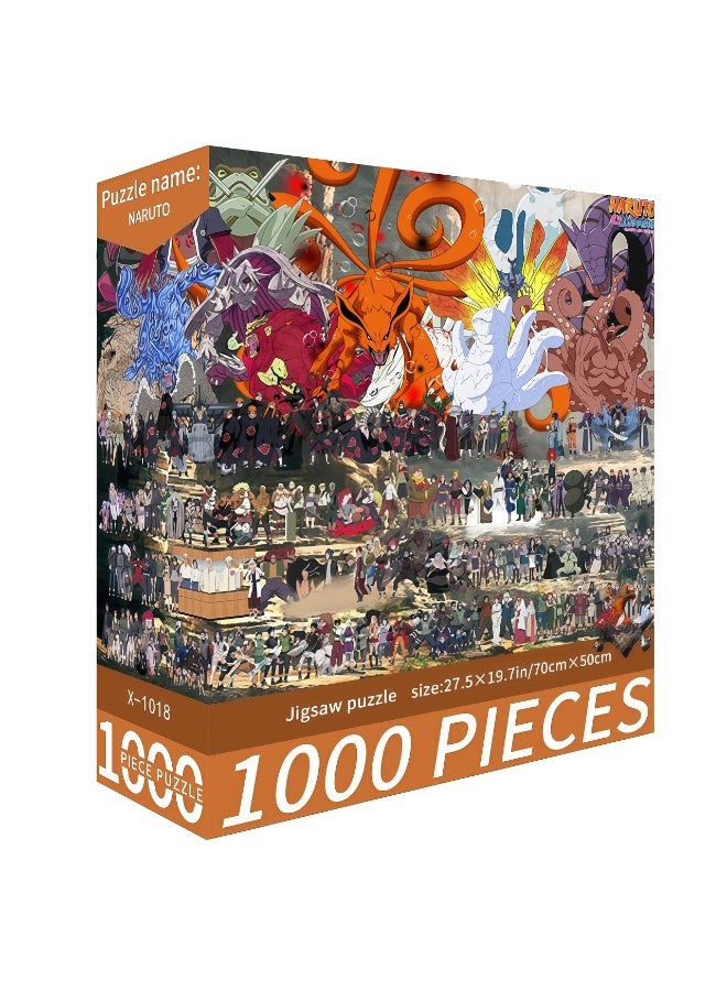 Naruto Anime Jigsaw Puzzle 1000 Pieces, Colorful Fantasy Art Puzzle for Family & Teens, Challenging Adult Puzzle Game for Home Decoration and Relaxation - Image 2