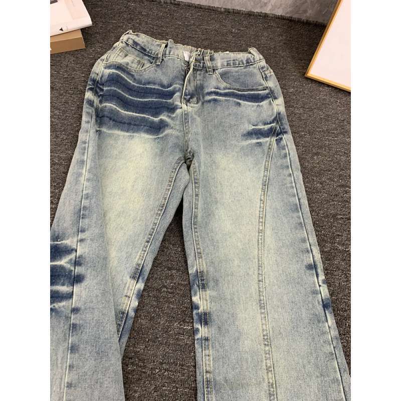 Unisex Classic Denim Jeans Loose Fit Daily Outdoor Wear - Image 2