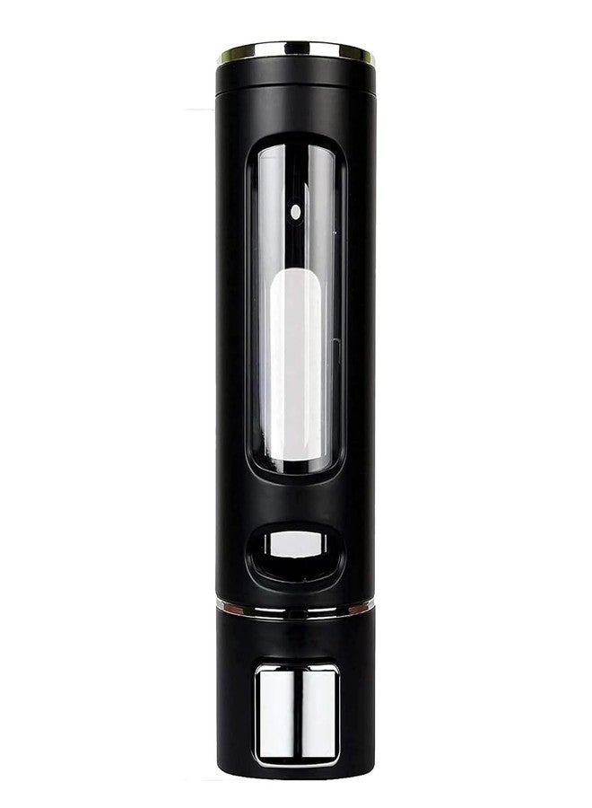 SELLZY 400ml Rust Proof Eco-Friendly ABS Plastic Wall Mounted Liquid Dispenser for Bathroom/Kitchen | Shampoo Conditioner Handwash Lotion Gel Liquid Soap Dispenser (Black) | (Pack of 1) - Image 1
