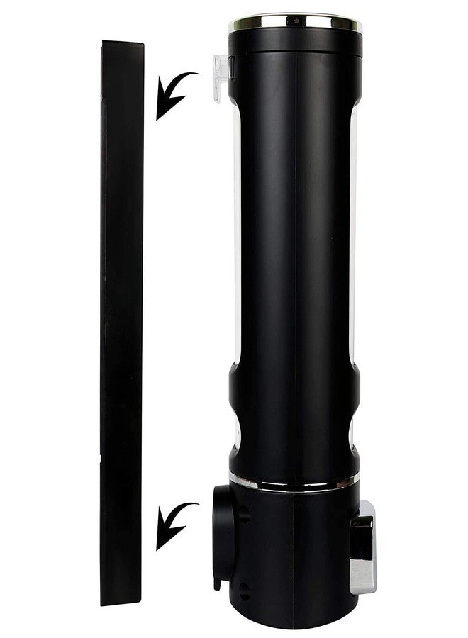 SELLZY 400ml Rust Proof Eco-Friendly ABS Plastic Wall Mounted Liquid Dispenser for Bathroom/Kitchen | Shampoo Conditioner Handwash Lotion Gel Liquid Soap Dispenser (Black) | (Pack of 1) - Image 4