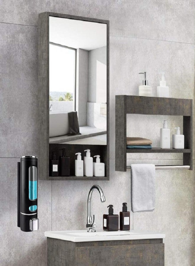 SELLZY 400ml Rust Proof Eco-Friendly ABS Plastic Wall Mounted Liquid Dispenser for Bathroom/Kitchen | Shampoo Conditioner Handwash Lotion Gel Liquid Soap Dispenser (Black) | (Pack of 1) - Image 5