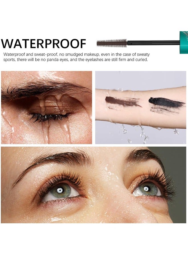 ibcccndc Mascara Liquid Lash Extensions, Lengthening And Volumizing False Eyelashes Effect Mascara, Long-Lasting And Lash-Doubling Formula, Waterproof And Smudge-Proof Mascara (Brown) - Image 5