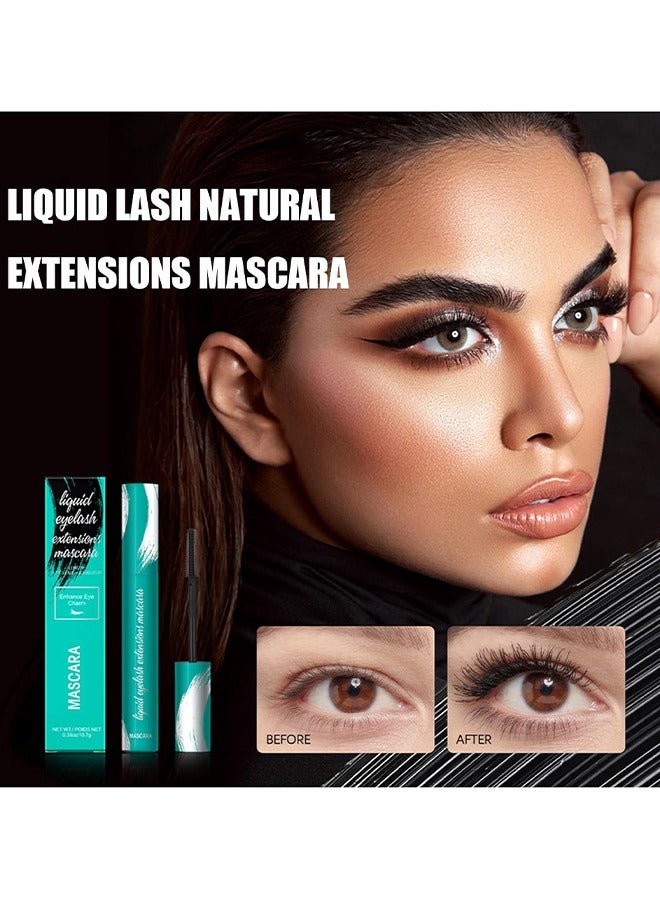 ibcccndc Mascara Liquid Lash Extensions, Lengthening And Volumizing False Eyelashes Effect Mascara, Long-Lasting And Lash-Doubling Formula, Waterproof And Smudge-Proof Mascara (Brown) - Image 3