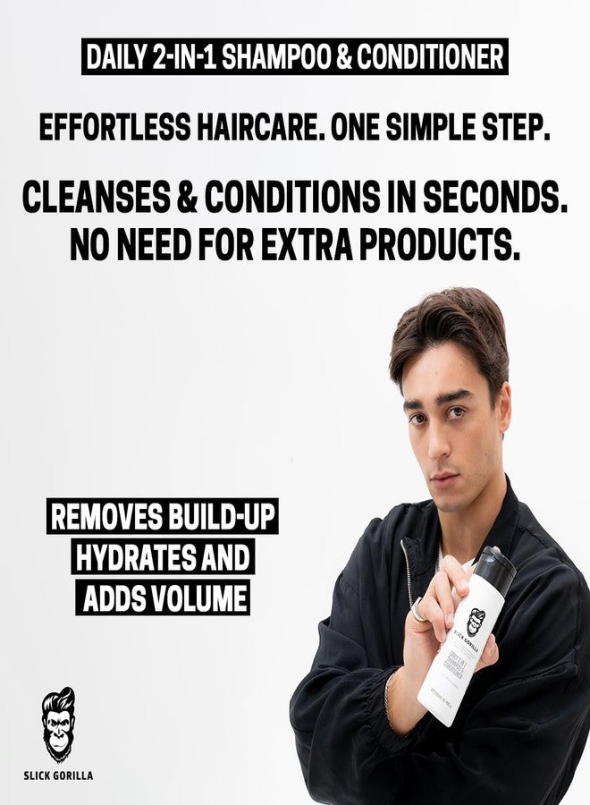 Slick Gorilla 2-in-1 Daily Shampoo & Conditioner - Infused with Natural Ingredients for Healthy, Fresh Hair - Cleans, Conditions, and Strengthens - 200ml / 6.76 fl oz - Perfect All-in-One Solution Hai - Image 5