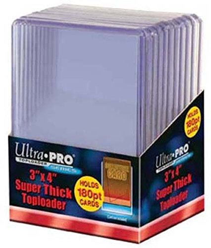 Ultra Pro 2 180pt Top Loader Packs  10 Toploaders Per Pack 20 Total  Thick Baseball Basketball Hockey Football Cards Ie Memorabilia