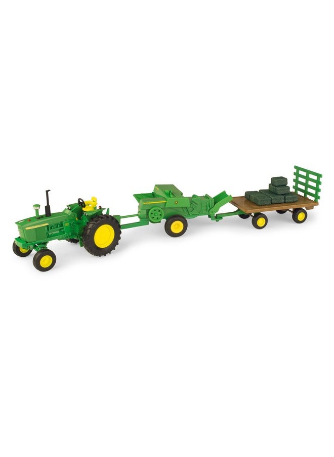جون دير مجموعة ألعاب Ertl John Deere Haying بمقياس 1:32 ألعاب John Deere القابلة للجمع ألعاب المزرعة الأصلية من Diecast لعمر 3 سنوات فما فوق  - Image 1