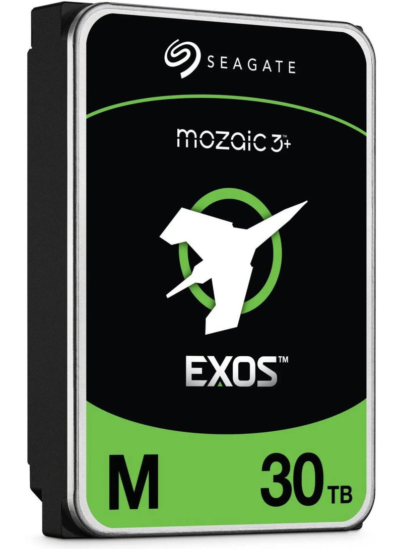 سيجيت قرص صلب داخلي إكسوس M سعة 30 تيرابايت - 3.5 بوصة SATA 6Gb/s، 7200 دورة في الدقيقة، 512 ميجابايت ذاكرة مؤقتة، محكم بالهيليوم، CMR، قرص صلب لمركز البيانات يعمل على مدار الساعة طوال أيام الأسبوع | ST30000NM004K - Image 3