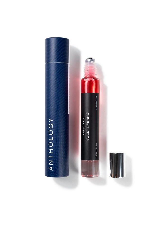Anthology - Anthology Bold Inferno Roll on Perfume Oil 0.3 oz 9 ml | Grapefruit, Cranberry, Red Saffron, Cedarwood | Alcohol Free Rollerball, Travel Fragrance, Mini Perfume - Image 1