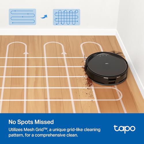 Tapo Ultra-Slim LiDAR Smart Navigation Robot Vacuum and Mop with Self-Emptying Dock, 5300Pa Max, 97%+ Dust Pickup Rate, Self-Charging, Compatible with Alexa & Google Home, RV20 Max Plus - Image 5