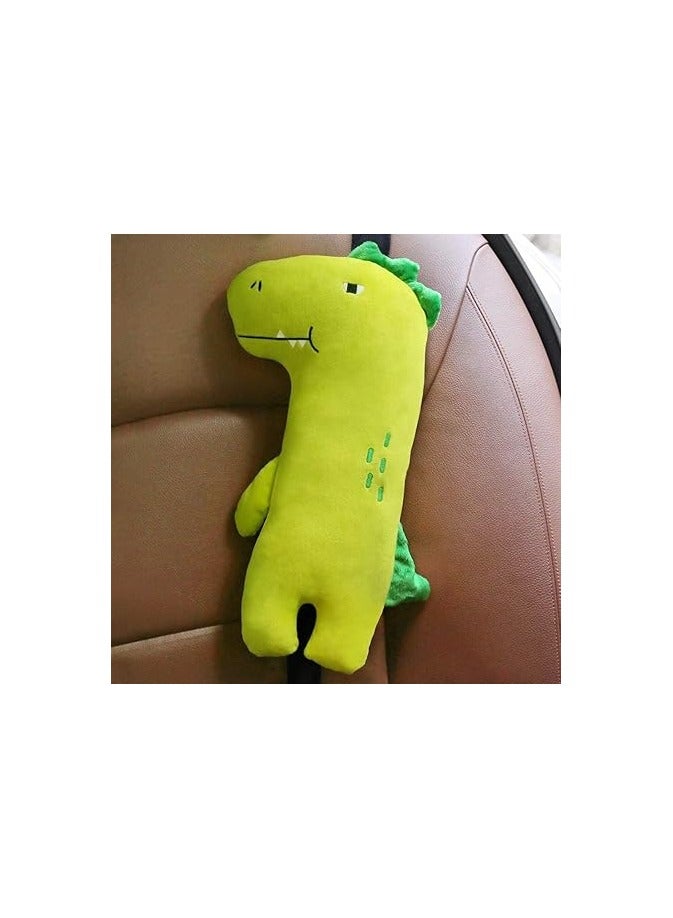 general Kids Travel Pillow for Car, Children's Dinosaur Travel Seat Belt Pillow, Seat Belt Cushion, Car Seat Vehicle Seat Strap Head Neck Support Shoulder Pad, Car Traveling Pillows for Children Baby  - Image 1