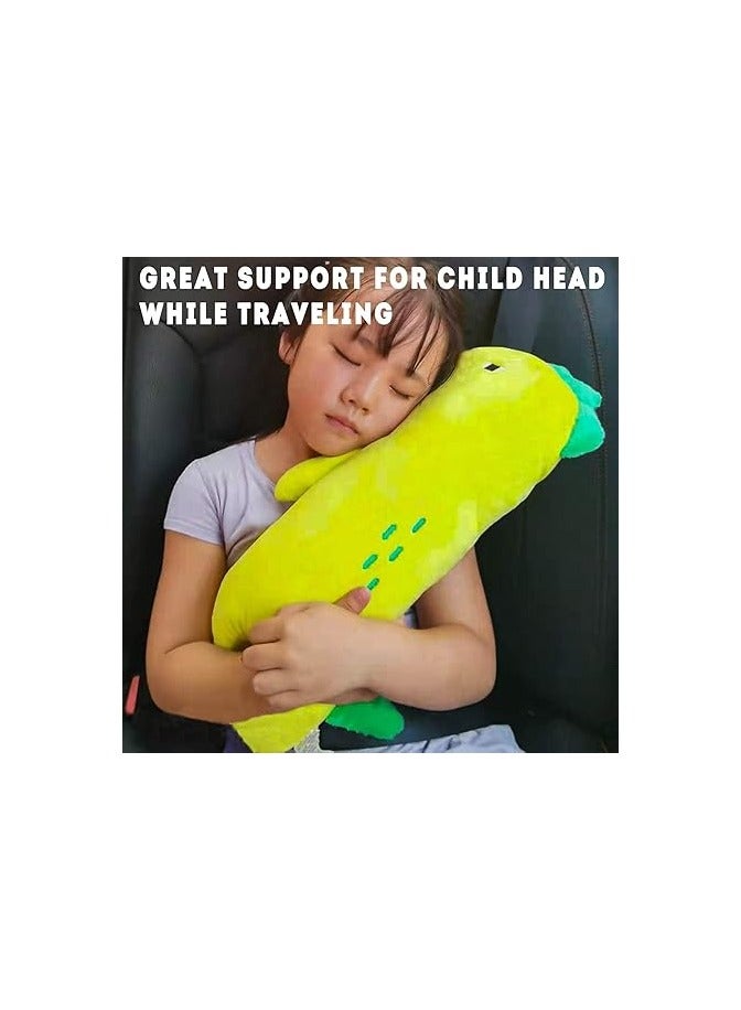 general Kids Travel Pillow for Car, Children's Dinosaur Travel Seat Belt Pillow, Seat Belt Cushion, Car Seat Vehicle Seat Strap Head Neck Support Shoulder Pad, Car Traveling Pillows for Children Baby  - Image 2