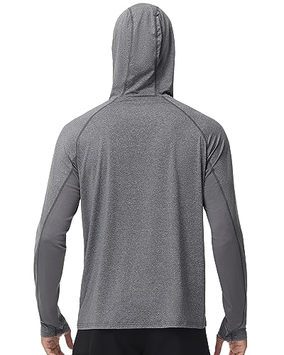 Roadbox UPF 50+ Fishing Shirts for Men Long Sleeve UV Sun Protection Hoodie Outdoor Hiking Shirts - Image 3