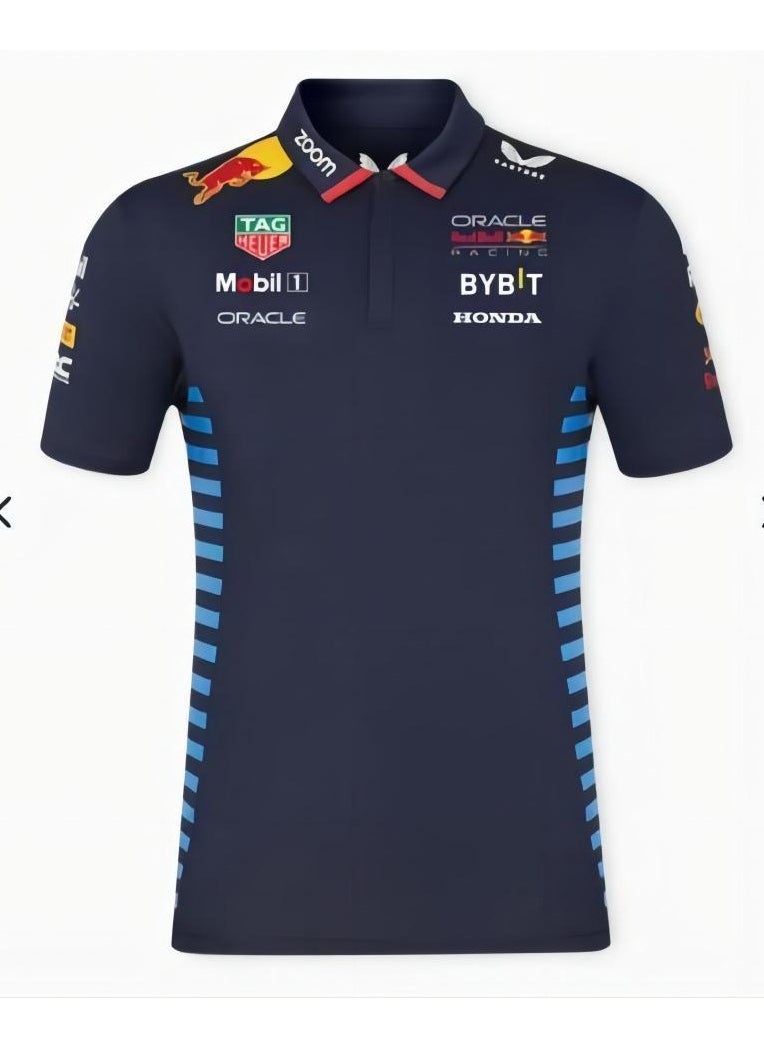 Generic Men's F1 Racing Polo Shirt – Quick-Dry Performance T-Shirt for Motorsport, Cycling & Summer Workwear  - Image 1