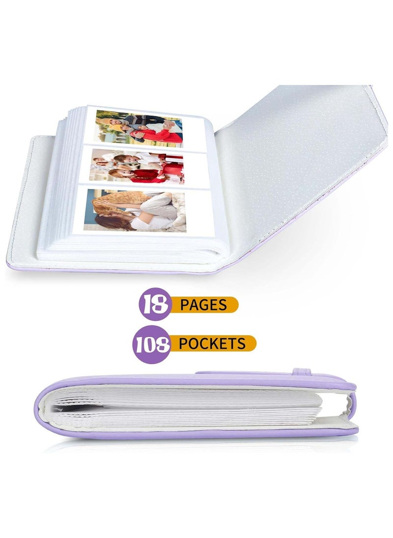 GUDOO - 108 Pockets Photo Album for Fujifilm Instax Mini 9 Mini 8 / Mini 90 / Mini 25 / Mini 11 / Mini 12 Polaroid Photos, Instant Pictures Album Mini Camera Accessories - Image 1