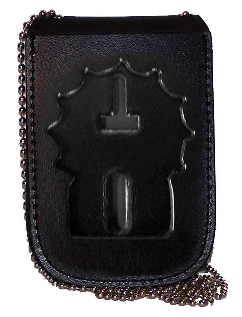 Perfect Fit Shield Wallets Recessed Badge and ID Neck Holder for NY City Police Detective Cutout PF225 Black One Size - Image 2