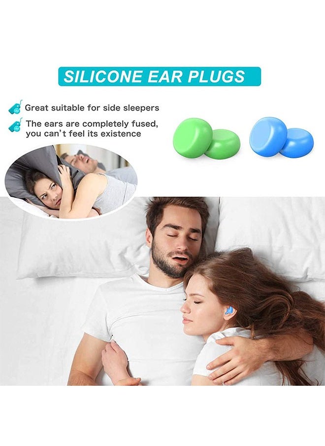 SYOSI - 6 Pairs Gel Ear Plugs Reusable Silicone Earplugs Waterproof Moldable Swimming Earplugs Noise Cancelling Ear Plugs for Adults Ear Plugs for Swimming Sleeping Snoring Studying (Orange) - Image 1