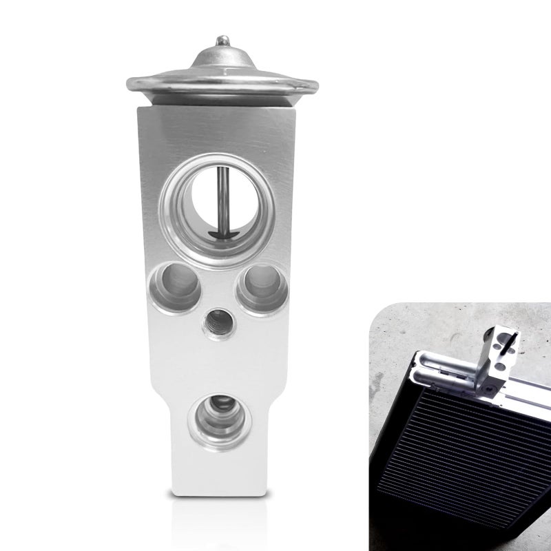 GRANDI Car AC Expansion Valve Steam Engine Air Conditioning Valve Universal AC System Repair Accessories 80213TF0G01 19205241 80211TP5H11 80221TZ3A41 for Most Cars Silver - Image 3