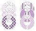 Closet Doodles 6 Baby Girl Nursery C134 Clothing Size Closet Dividers Purple Theme - Image 2