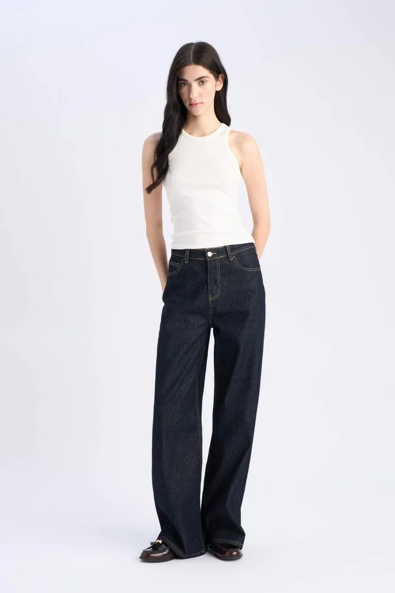ديفاكتو Slim Fit Camisole Halter Collar Tank Top
