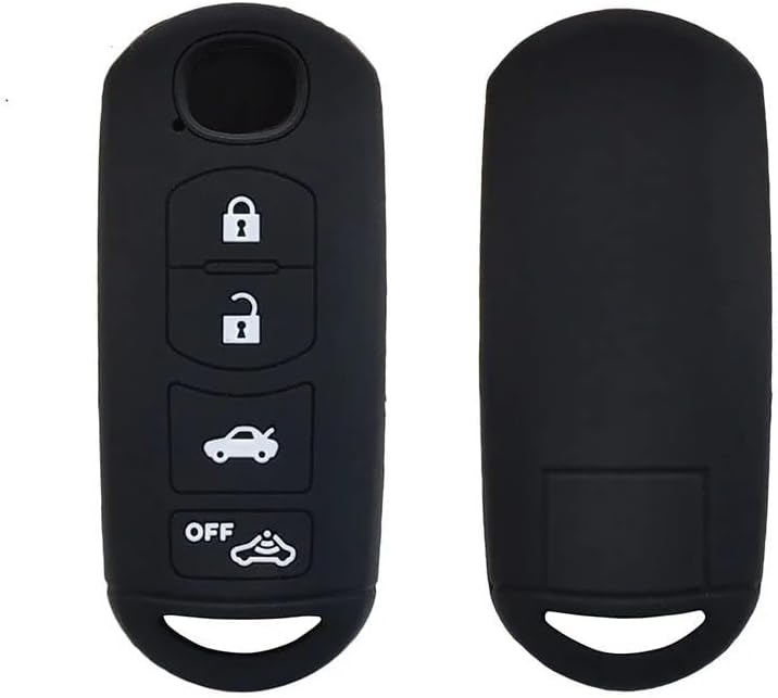 QASULER Silicone Remote Key Case Cover for Mazda - Image 3