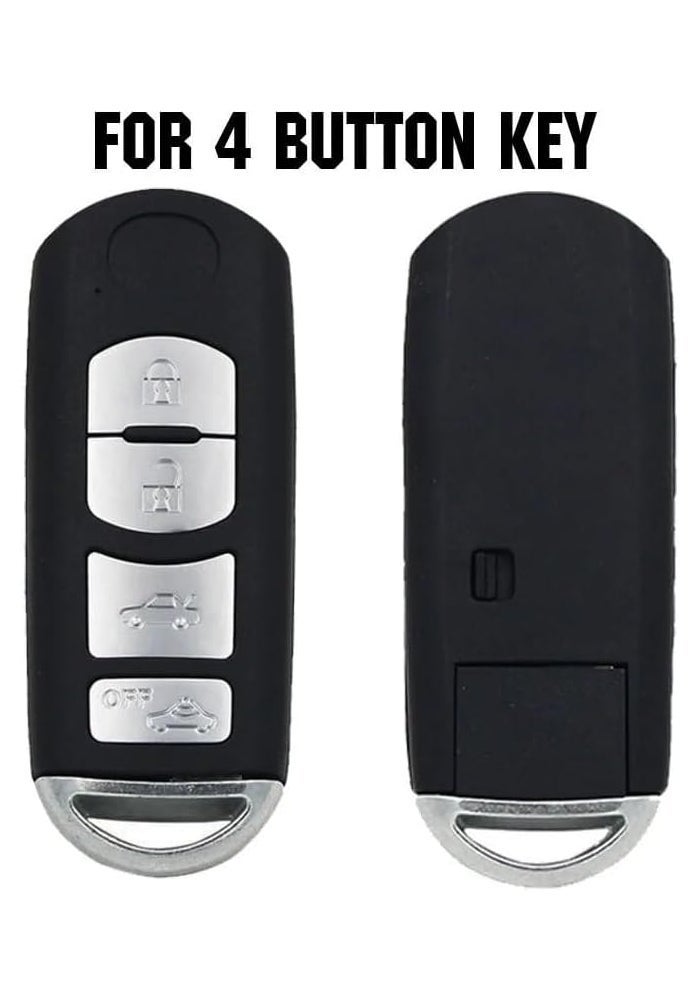QASULER Silicone Remote Key Case Cover for Mazda - Image 2