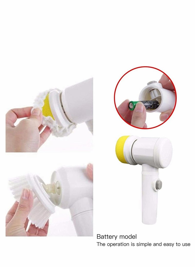 واي آند دي Electric Spin Scrubber, Household Cleaning Tool, Portable Scrubber,for B【 Standard 】6.89x2.9x10.2 inches and weighs 0.82 pounds.Material: ABS.athroom/Wall/Tile Floor/Bathtub/Baseboard/Toilet/Kitc  - Image 5