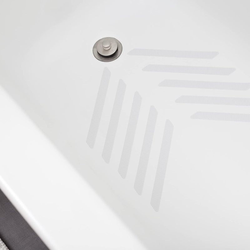 Duck Brand Adhesive Tub Tread Strips, 0.75 x 8.5-Inch Each, 18 Pack, White (663138) - Image 3