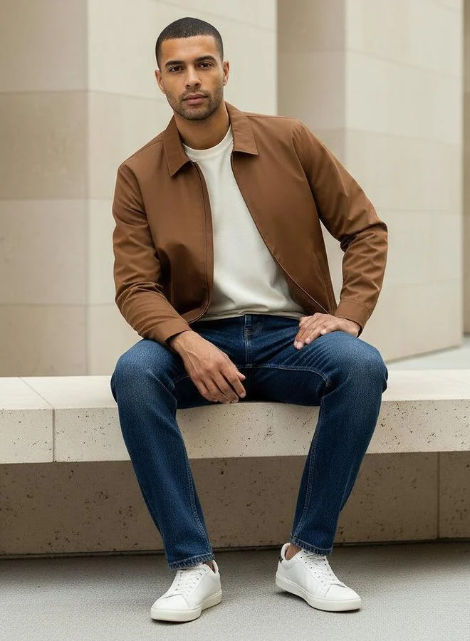 سبلاش فيڤ Men Regular Fit Collared Jacket