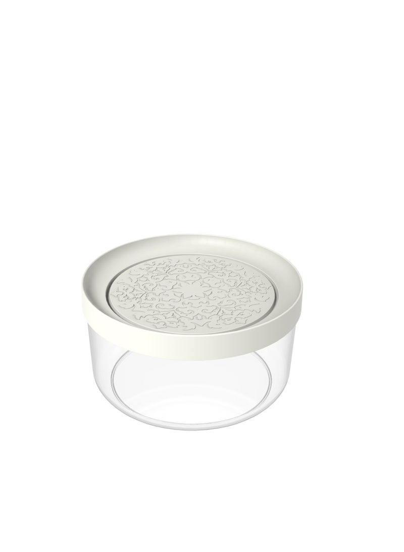 Biesse Plastic Round Food Storage and Preserving with Cream lid  1.6 L - Image 1